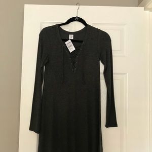 Dark Grey Cotten Dress